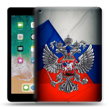 Силиконовый чехол на Ipad (2018) с принтом Флаг России