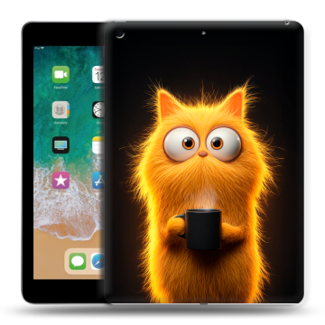 Силиконовый чехол на Ipad (2018) с принтом Смешной кот Силиконовый чехол на Ipad (2018) с принтом Смешной кот