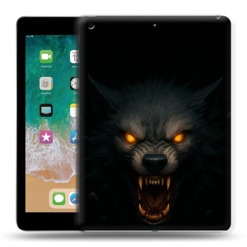 Силиконовый чехол на Ipad (2018) с принтом Волк