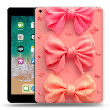Силиконовый чехол на Ipad (2018) с принтом Розовые бантики Силиконовый чехол на Ipad (2018) с принтом Розовые бантики