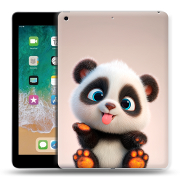 Силиконовый чехол на Ipad (2018) с принтом милая панда Силиконовый чехол на Ipad (2018) с принтом милая панда