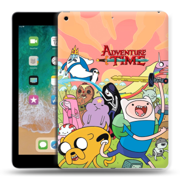Силиконовый чехол на Ipad (2018) с принтом Adventure time Время приключений