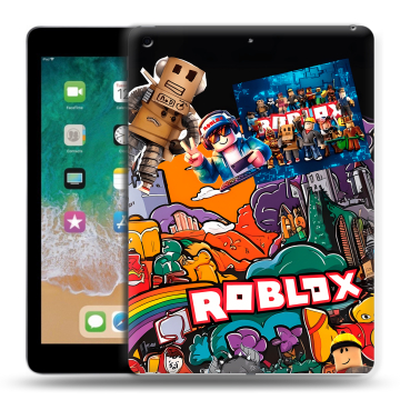 Силиконовый чехол на Ipad (2018) с принтом Roblox Роблокс