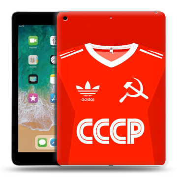 Силиконовый чехол на Ipad (2018) с принтом Флаг Герб СССР