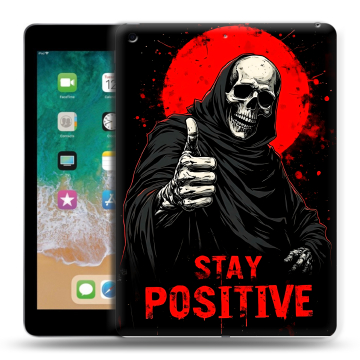 Силиконовый чехол на Ipad (2018) с принтом смешной скелет