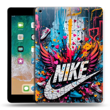 Силиконовый чехол на Ipad (2018) с принтом Nike Найк Силиконовый чехол на Ipad (2018) с принтом Nike Найк