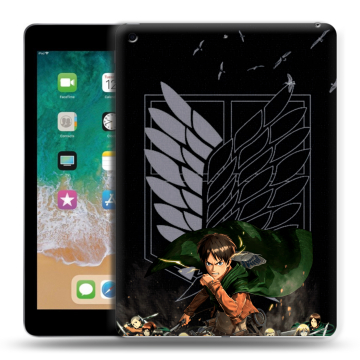 Силиконовый чехол на Ipad (2018) с принтом Атака титанов Силиконовый чехол на Ipad (2018) с принтом Атака титанов