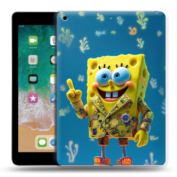 Силиконовый чехол на Ipad (2018) с принтом Спанч боб Спанчбоб Силиконовый чехол на Ipad (2018) с принтом Спанч боб Спанчбоб