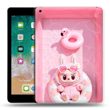 Силиконовый чехол на Ipad (2018) с принтом Labubu Лабубу