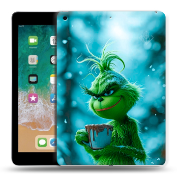 Силиконовый чехол на Ipad (2018) с принтом Новый год гринч