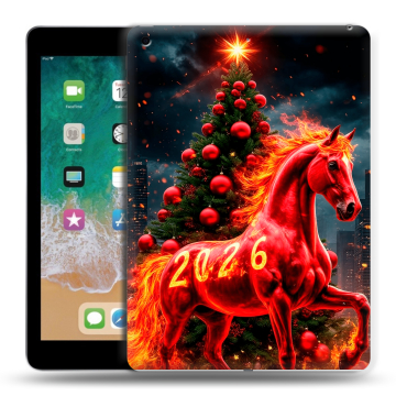 Силиконовый чехол на Ipad (2018) с принтом Новый год