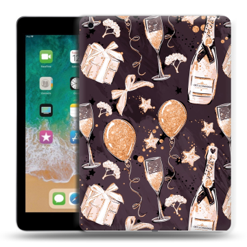 Силиконовый чехол на Ipad (2018) с принтом Новый год