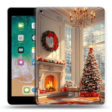 Силиконовый чехол на Ipad (2018) с принтом Новый год