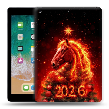 Силиконовый чехол на Ipad (2018) с принтом Новый год