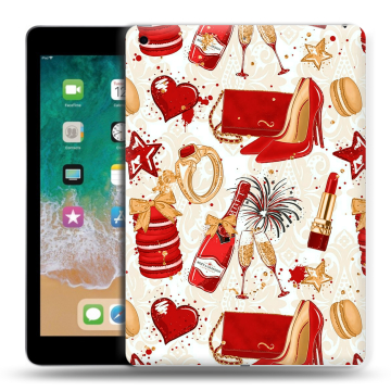 Силиконовый чехол на Ipad (2018) с принтом Новый год