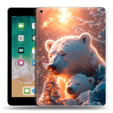 Силиконовый чехол на Ipad (2018) с принтом Новый год Силиконовый чехол на Ipad (2018) с принтом Новый год