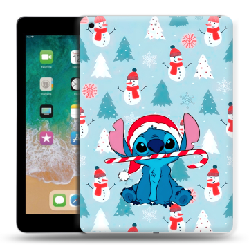 Силиконовый чехол на Ipad (2018) с принтом Стич Новый год Силиконовый чехол на Ipad (2018) с принтом Стич Новый год