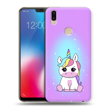 Силиконовый чехол на Vivo V9 с принтом Единорог