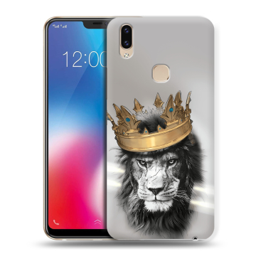 Силиконовый чехол на Vivo V9 с принтом Лев с короной Силиконовый чехол на Vivo V9 с принтом Лев с короной