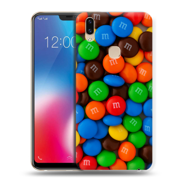 Силиконовый чехол на Vivo V9 с принтом Конфеты