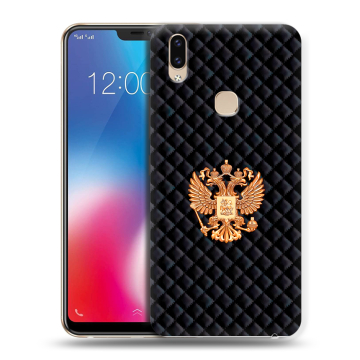 Силиконовый чехол на Vivo V9 с принтом Герб России принт
