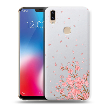 Силиконовый чехол на Vivo V9 с принтом Ветка сакуры