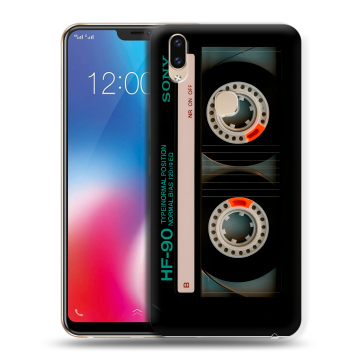 Силиконовый чехол на Vivo V9 с принтом Кассета
