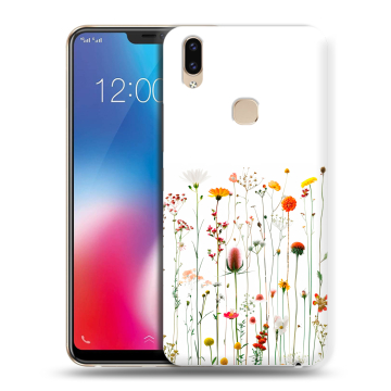 Силиконовый чехол на Vivo V9 с принтом цветы