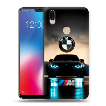 Силиконовый чехол на Vivo V9 с принтом БМВ BMW Силиконовый чехол на Vivo V9 с принтом БМВ BMW