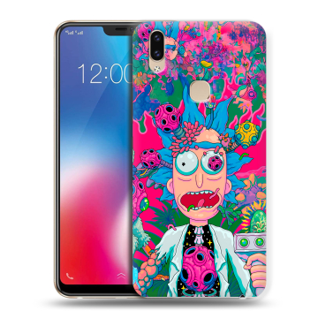 Силиконовый чехол на Vivo V9 с принтом Рик и Морти Rick Morty
