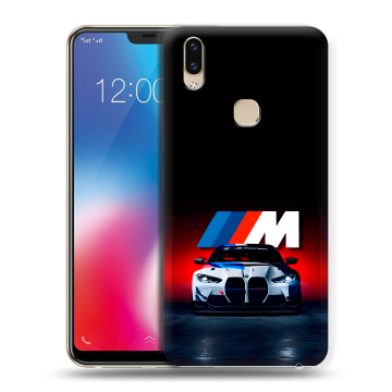 Силиконовый чехол на Vivo V9 с принтом БМВ BMW Силиконовый чехол на Vivo V9 с принтом БМВ BMW