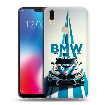 Силиконовый чехол на Vivo V9 с принтом БМВ BMW
