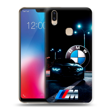 Силиконовый чехол на Vivo V9 с принтом БМВ BMW Силиконовый чехол на Vivo V9 с принтом БМВ BMW