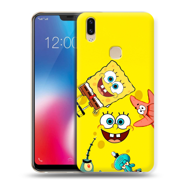 Силиконовый чехол на Vivo V9 с принтом Спанч боб Спанчбоб Силиконовый чехол на Vivo V9 с принтом Спанч боб Спанчбоб