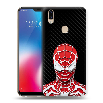 Силиконовый чехол на Vivo V9 с принтом человек паук spiderman Силиконовый чехол на Vivo V9 с принтом человек паук spiderman