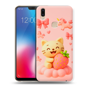 Силиконовый чехол на Vivo V9 с принтом для девочек