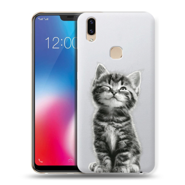 Силиконовый чехол на Vivo V9 с принтом Котенок