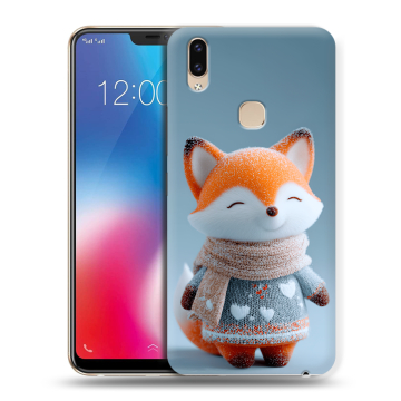 Силиконовый чехол на Vivo V9 с принтом Лиса