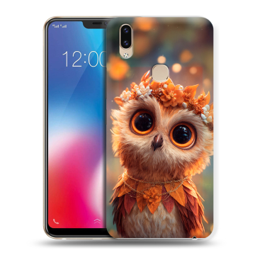 Силиконовый чехол на Vivo V9 с принтом Милая сова