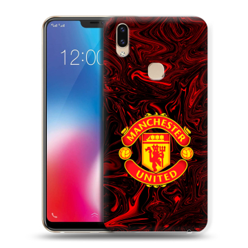 Силиконовый чехол на Vivo V9 с принтом Manchester United