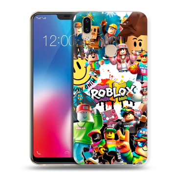 Силиконовый чехол на Vivo V9 с принтом Roblox Роблокс Силиконовый чехол на Vivo V9 с принтом Roblox Роблокс
