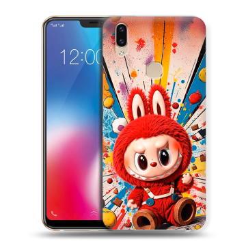 Силиконовый чехол на Vivo V9 с принтом Labubu Лабубу Силиконовый чехол на Vivo V9 с принтом Labubu Лабубу