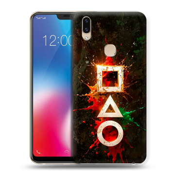 Силиконовый чехол на Vivo V9 с принтом Squid Game Игра кальмара