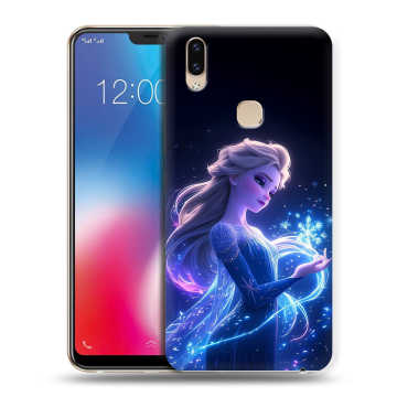 Силиконовый чехол на Vivo V9 с принтом Холодное сердце Frozen