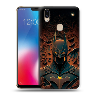 Силиконовый чехол на Vivo V9 с принтом Batman Бэтмен
