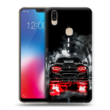 Силиконовый чехол на Vivo V9 с принтом BMW БМВ Силиконовый чехол на Vivo V9 с принтом BMW БМВ