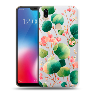 Силиконовый чехол на Vivo V9 с принтом женский