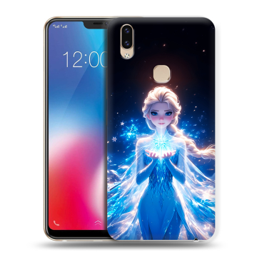 Силиконовый чехол на Vivo V9 с принтом Холодное сердце Frozen Силиконовый чехол на Vivo V9 с принтом Холодное сердце Frozen