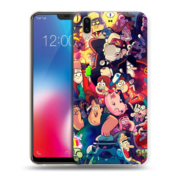 Силиконовый чехол на Vivo V9 с принтом Gravity Falls Гравити Фолз