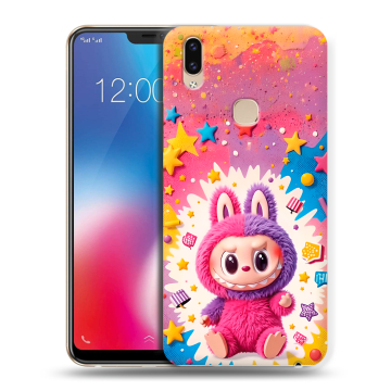 Силиконовый чехол на Vivo V9 с принтом Labubu Лабубу Силиконовый чехол на Vivo V9 с принтом Labubu Лабубу
